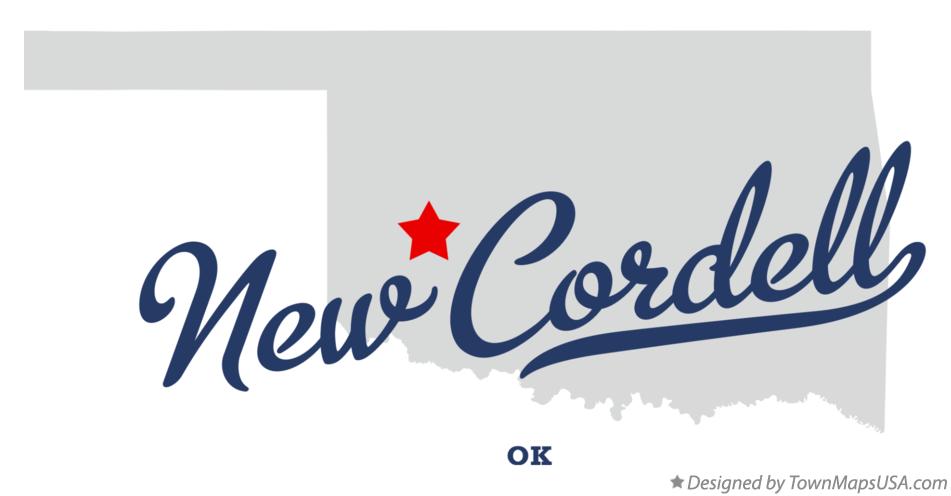 Map of New Cordell Oklahoma OK