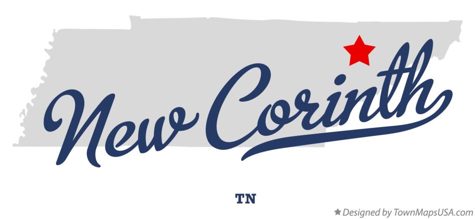 Map of New Corinth Tennessee TN