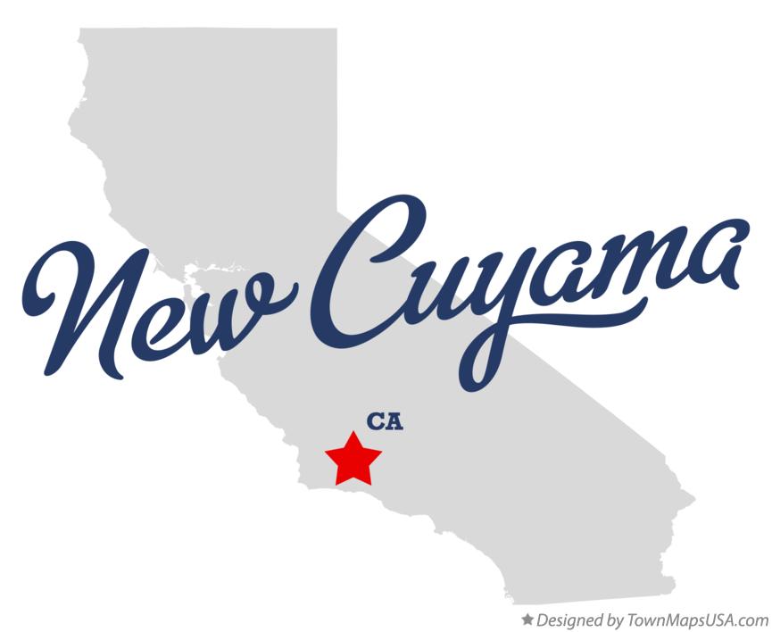 Map of New Cuyama California CA