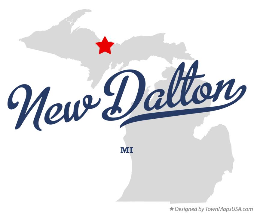 Map of New Dalton Michigan MI