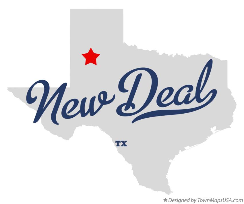 Map of New Deal Texas TX