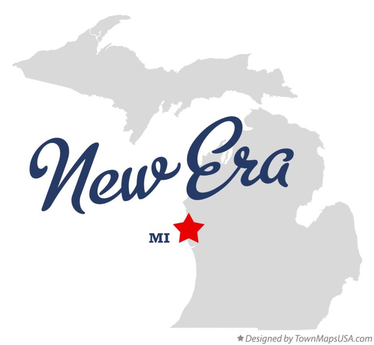 Map of New Era Michigan MI