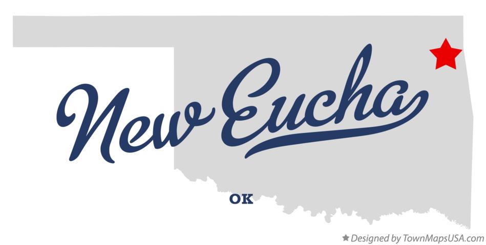 Map of New Eucha Oklahoma OK