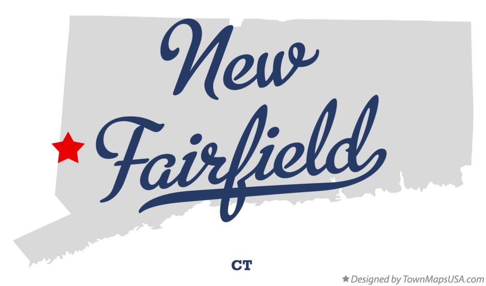 Map of New Fairfield Connecticut CT
