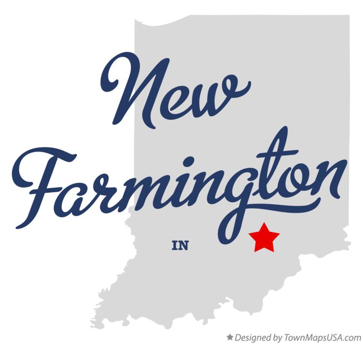 Map of New Farmington Indiana IN
