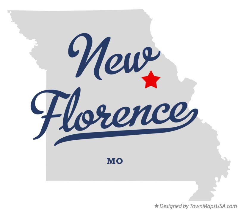 Map of New Florence Missouri MO