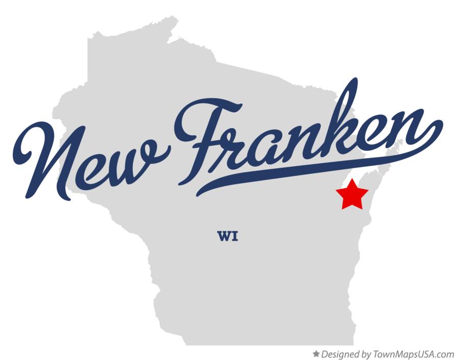 Map of New Franken Wisconsin WI
