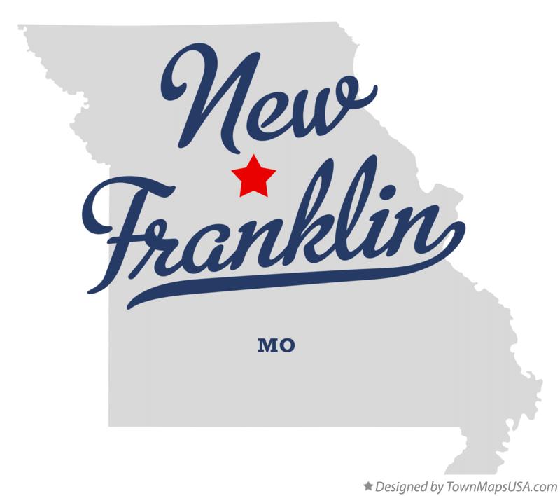 Map of New Franklin Missouri MO