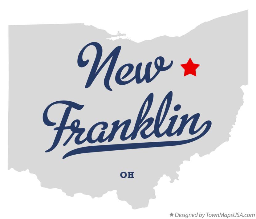 Map of New Franklin Ohio OH