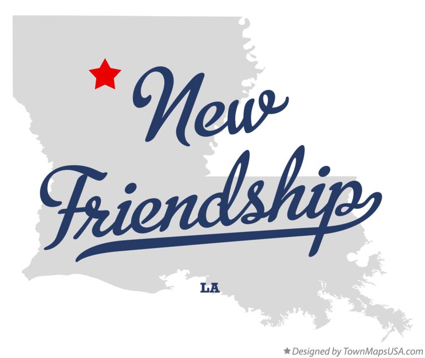 Map of New Friendship Louisiana LA