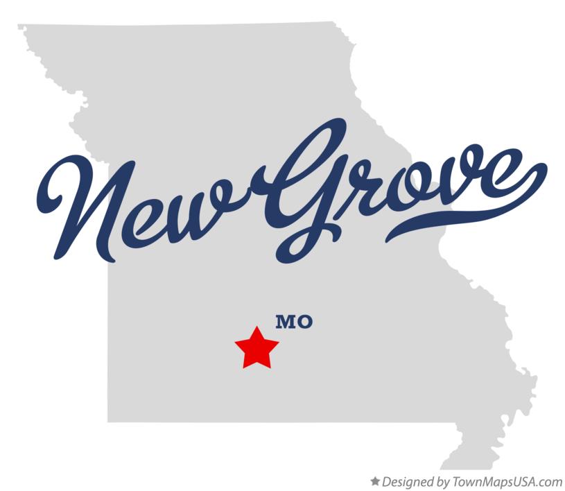 Map of New Grove Missouri MO