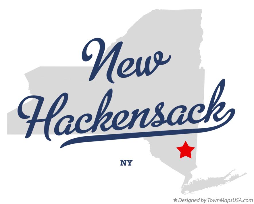 Map of New Hackensack New York NY