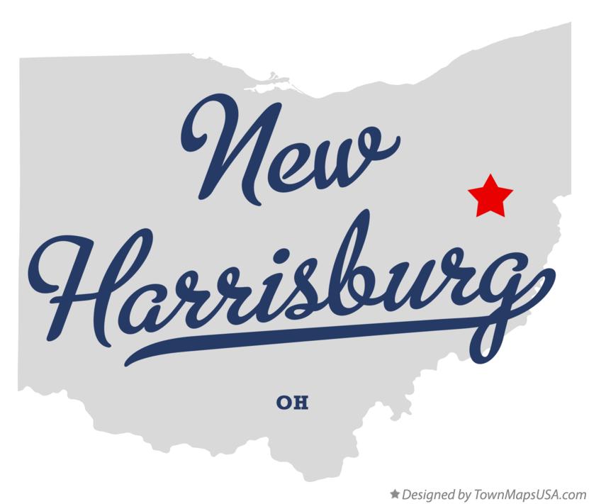 Map of New Harrisburg Ohio OH