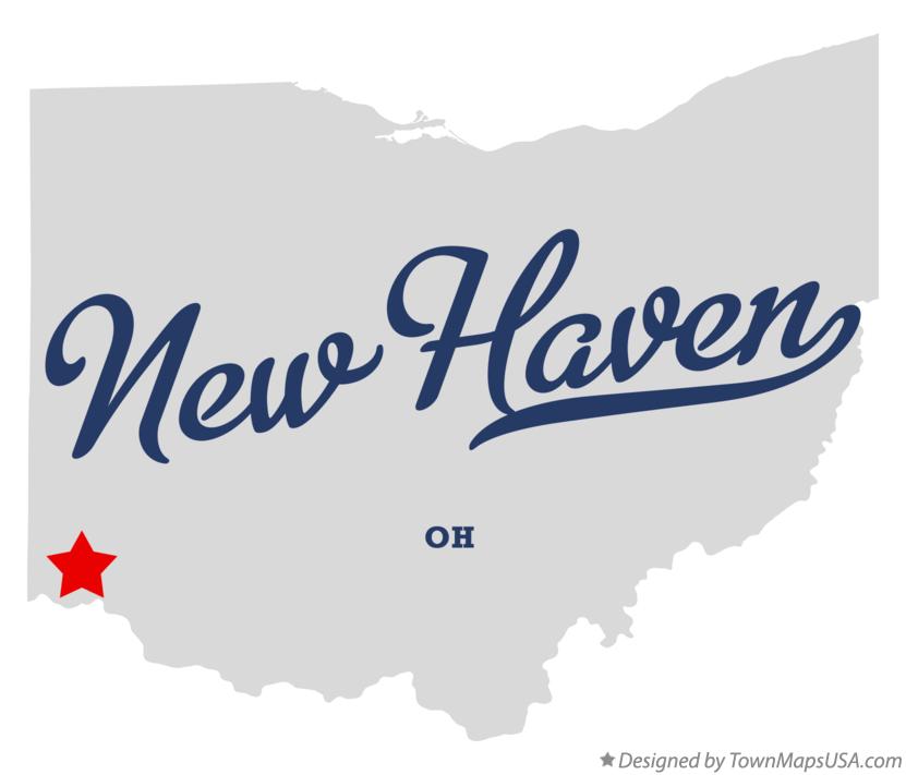 Map of New Haven Ohio OH