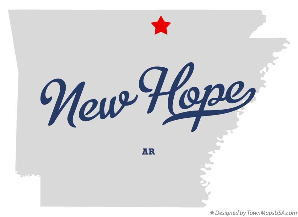 Map of New Hope Arkansas AR