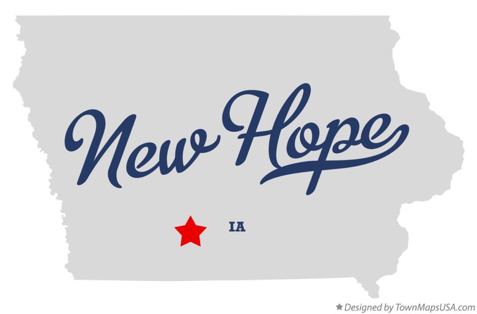 Map of New Hope Iowa IA