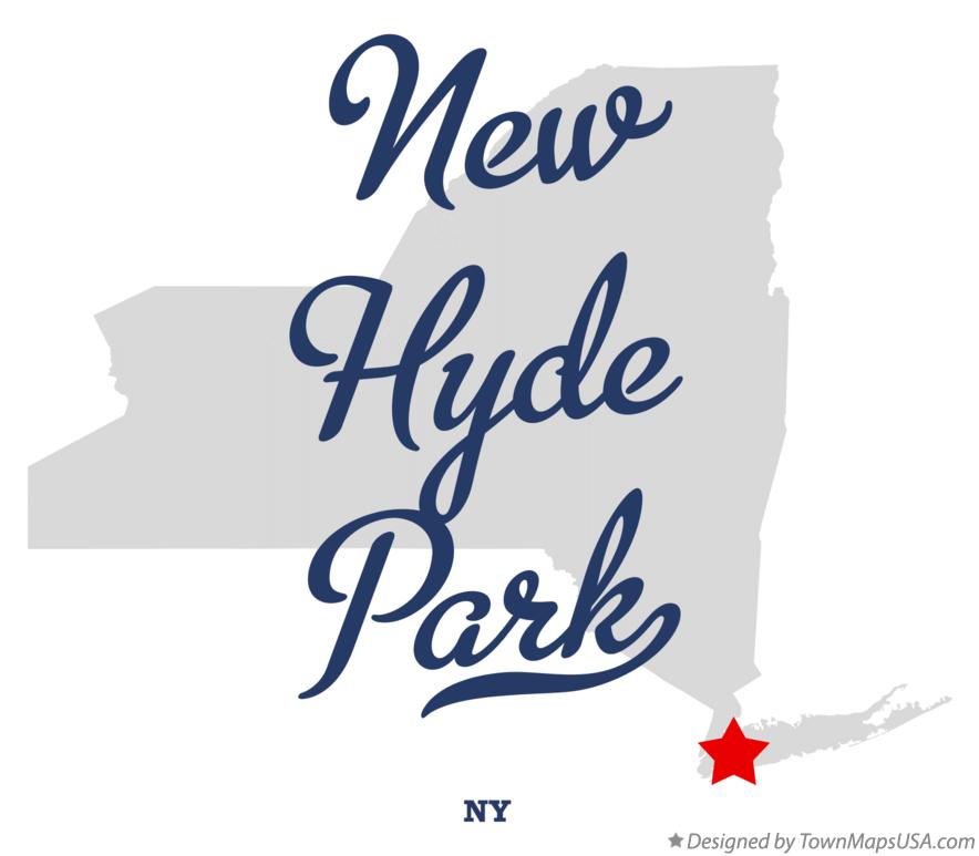 Map of New Hyde Park New York NY