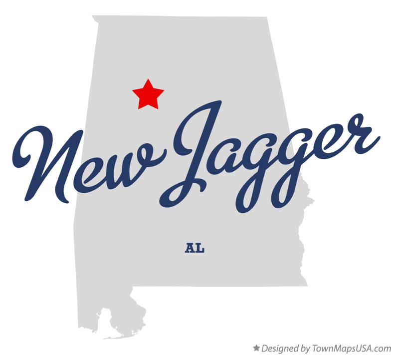 Map of New Jagger Alabama AL