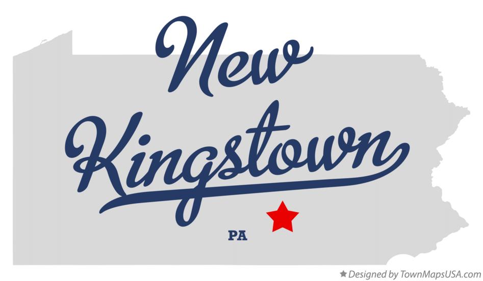 Map of New Kingstown Pennsylvania PA