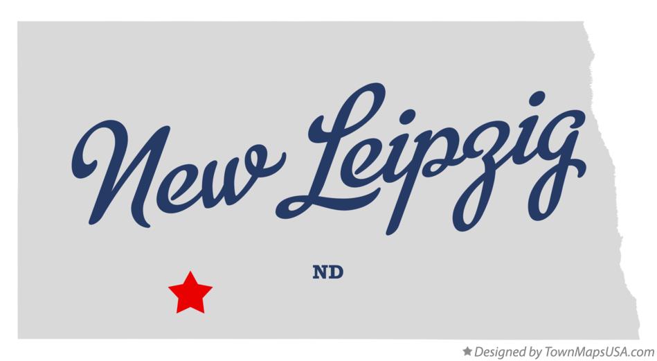 Map of New Leipzig North Dakota ND