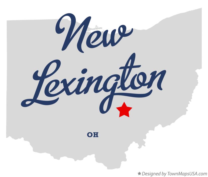 Map of New Lexington Ohio OH