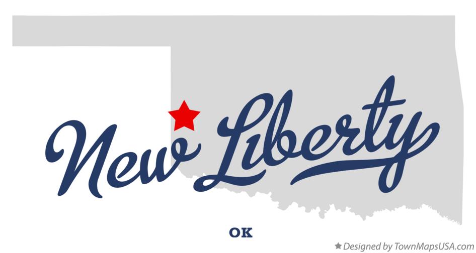 Map of New Liberty Oklahoma OK