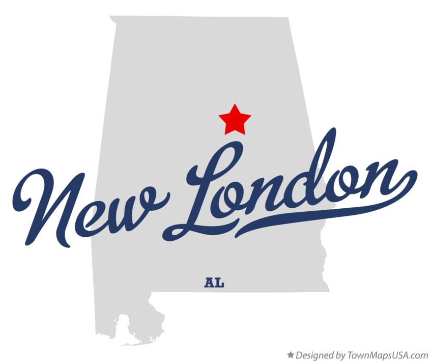 Map of New London Alabama AL