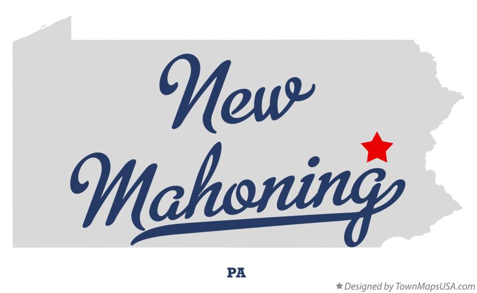 Map of New Mahoning Pennsylvania PA