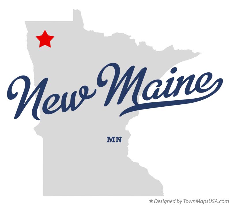 Map of New Maine Minnesota MN