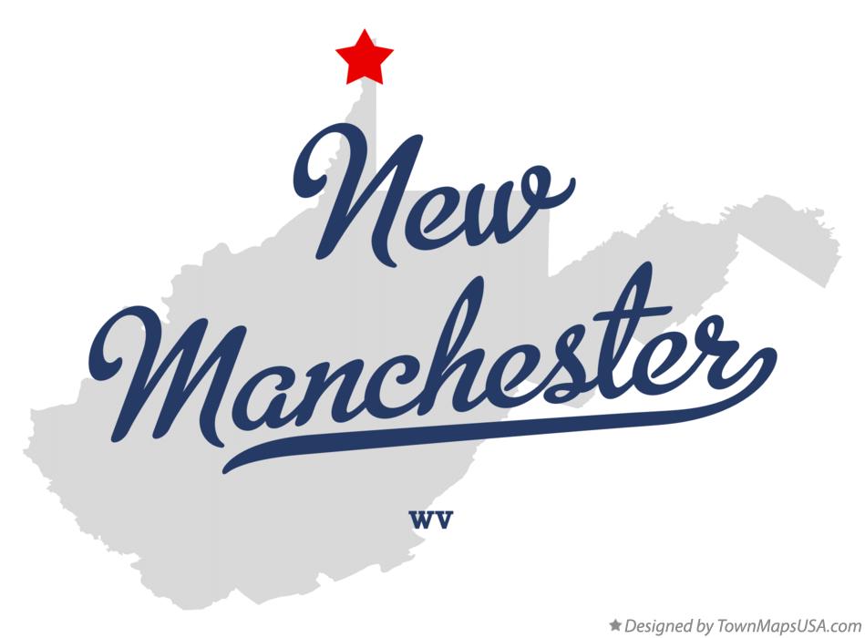 Map of New Manchester West Virginia WV