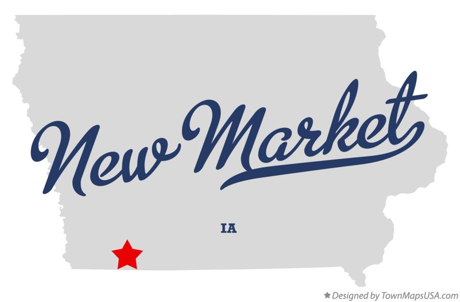 Map of New Market Iowa IA
