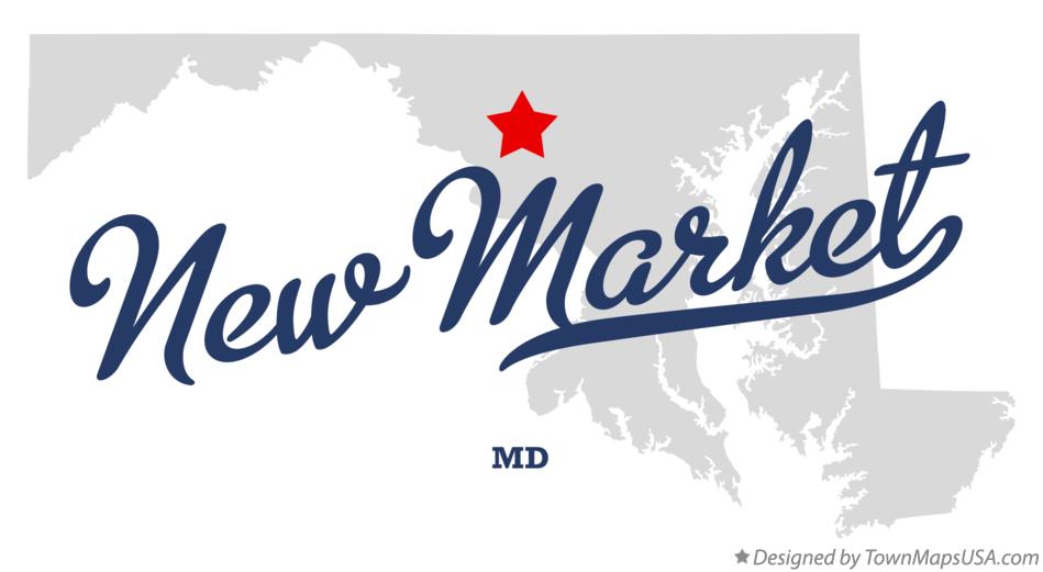 Map of New Market Maryland MD