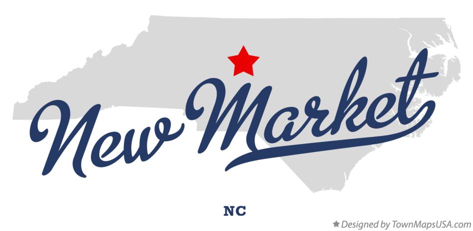 Map of New Market North Carolina NC
