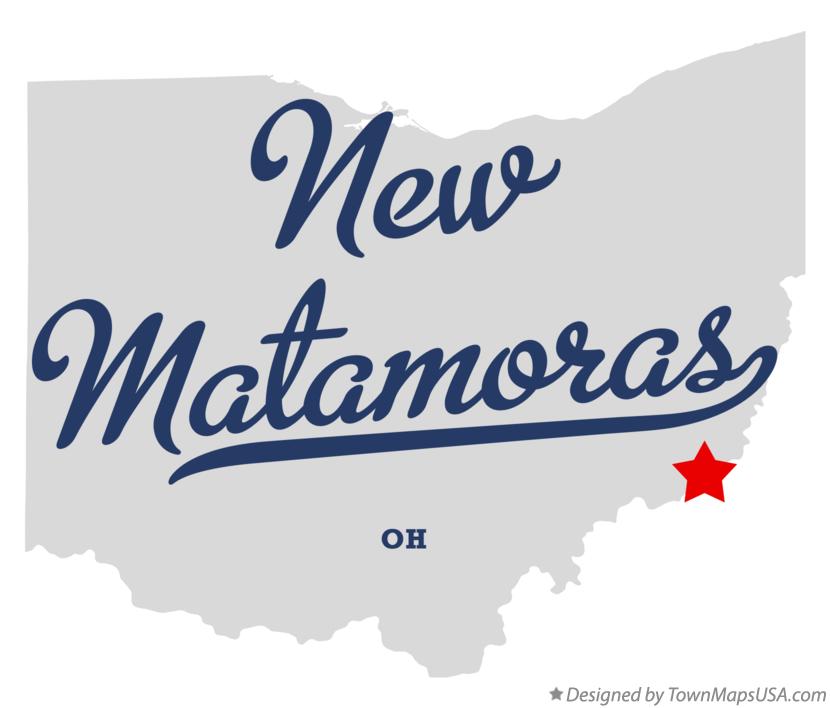 Map of New Matamoras Ohio OH