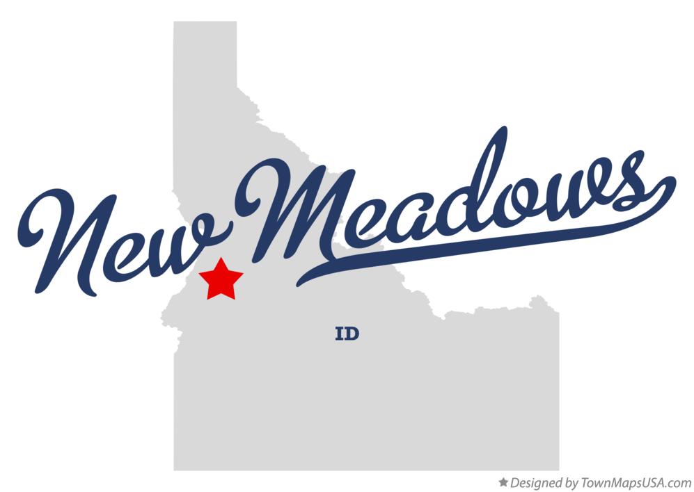 Map of New Meadows Idaho ID