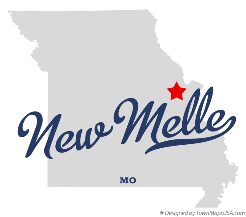 Map of New Melle Missouri MO