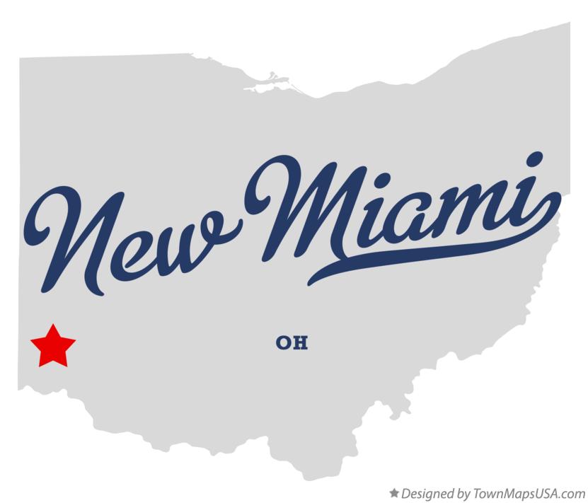 Map of New Miami Ohio OH