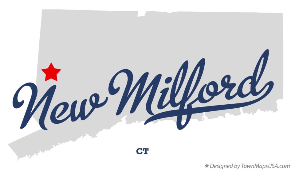 Map of New Milford Connecticut CT