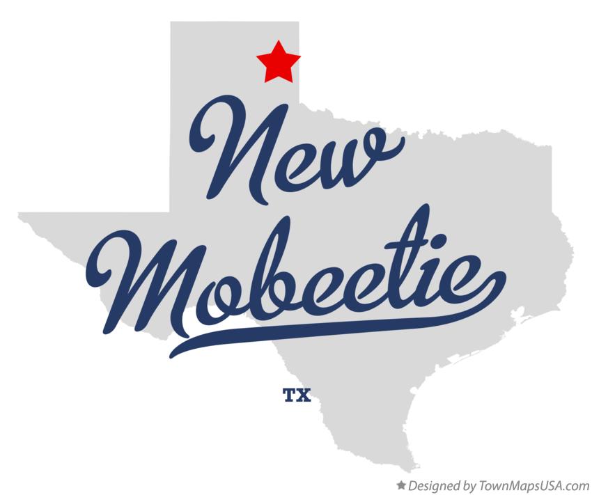 Map of New Mobeetie Texas TX