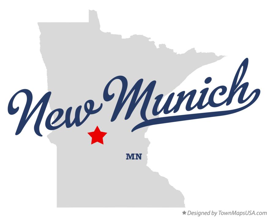 Map of New Munich Minnesota MN