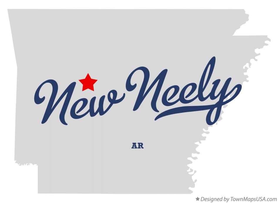 Map of New Neely Arkansas AR