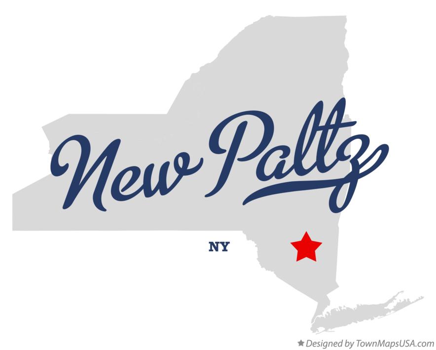 Map of New Paltz New York NY