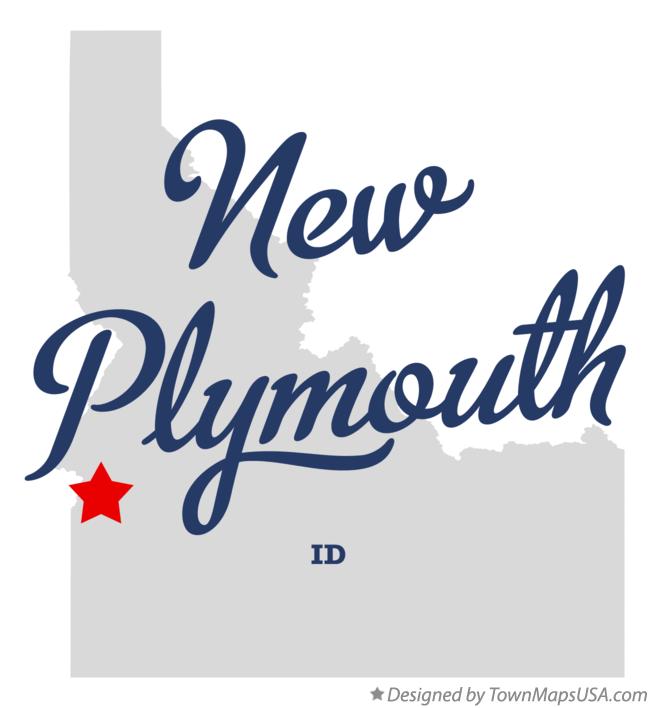 Map of New Plymouth Idaho ID