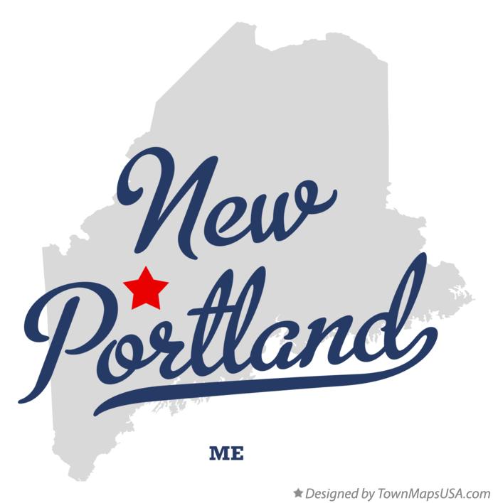 Map of New Portland Maine ME