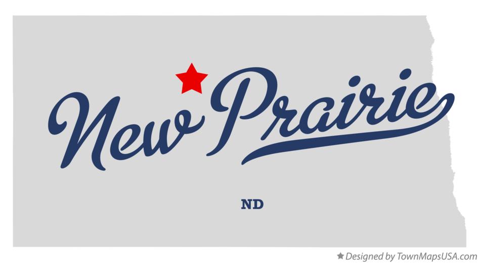 Map of New Prairie North Dakota ND