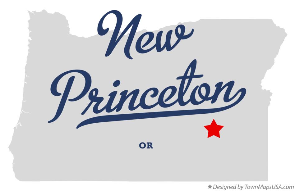 Map of New Princeton Oregon OR