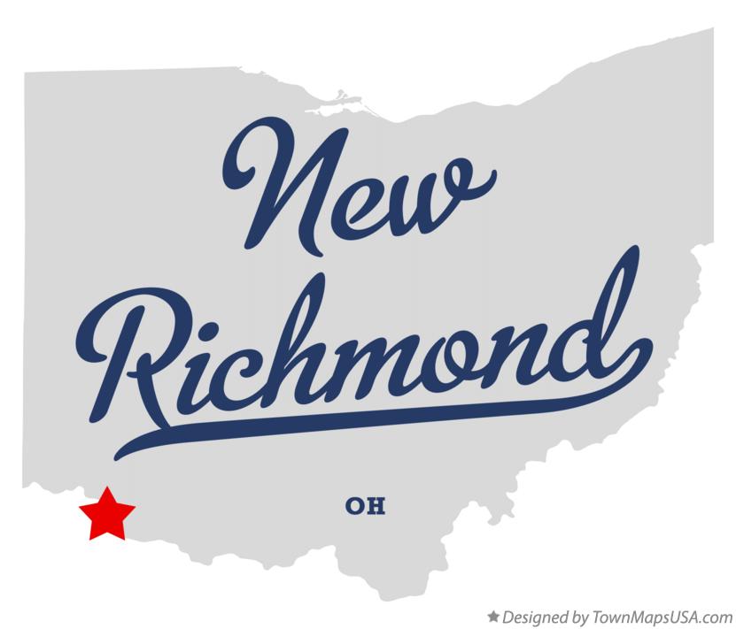 Map of New Richmond Ohio OH