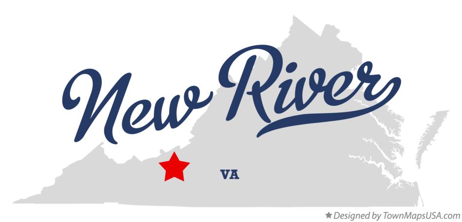 Map of New River Virginia VA