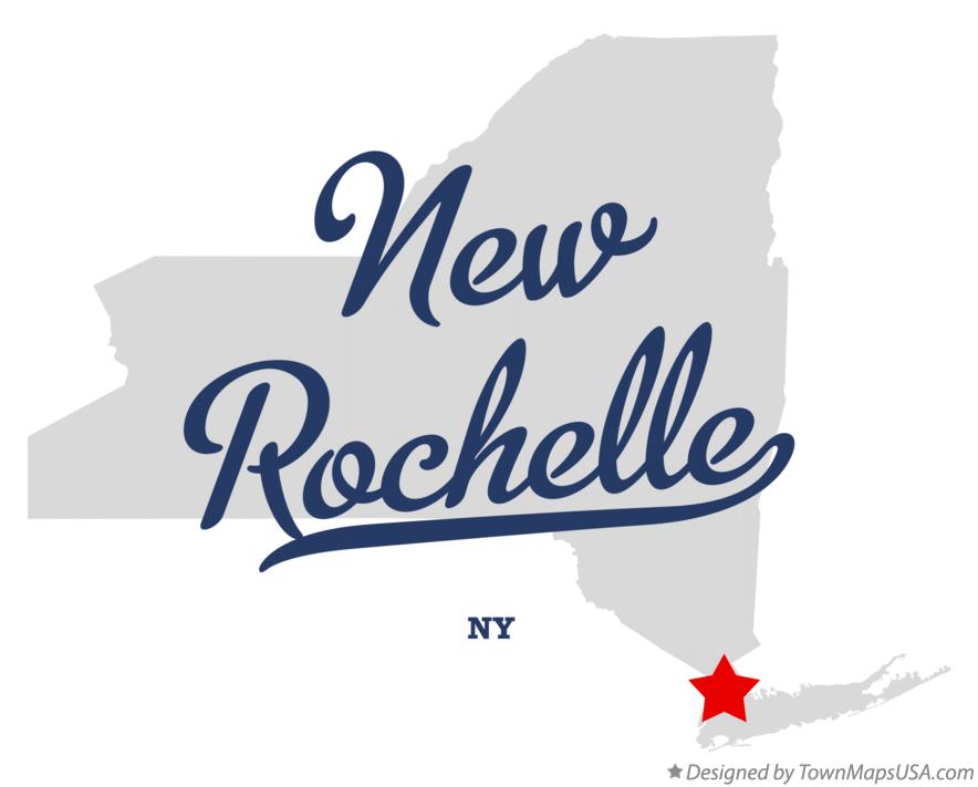 Map of New Rochelle New York NY
