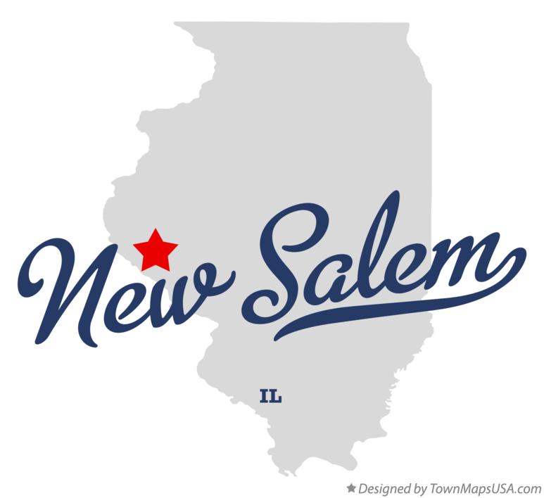 Map of New Salem Illinois IL
